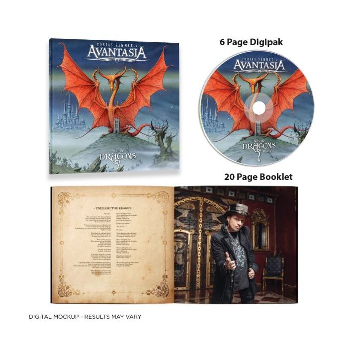 AVANTASIA Here Be Dragons / Digipak CD + Booklet